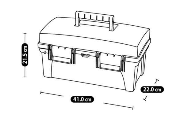 Caja Herramientas 16 Pulgadas + 12 Pulgadas Bauker