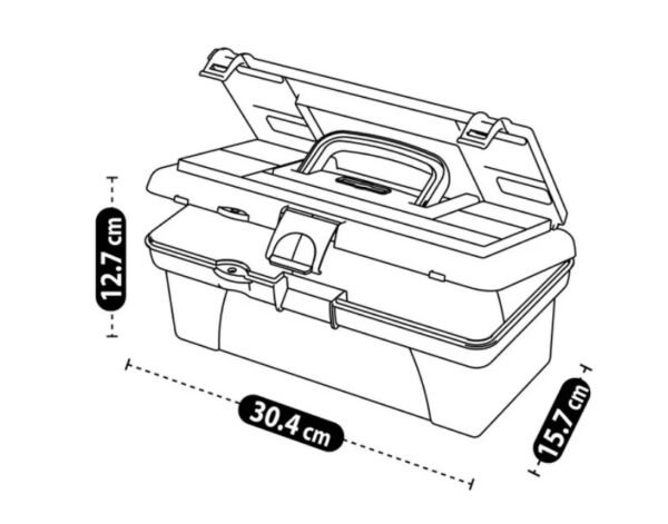 Caja Herramientas 16 Pulgadas + 12 Pulgadas Bauker